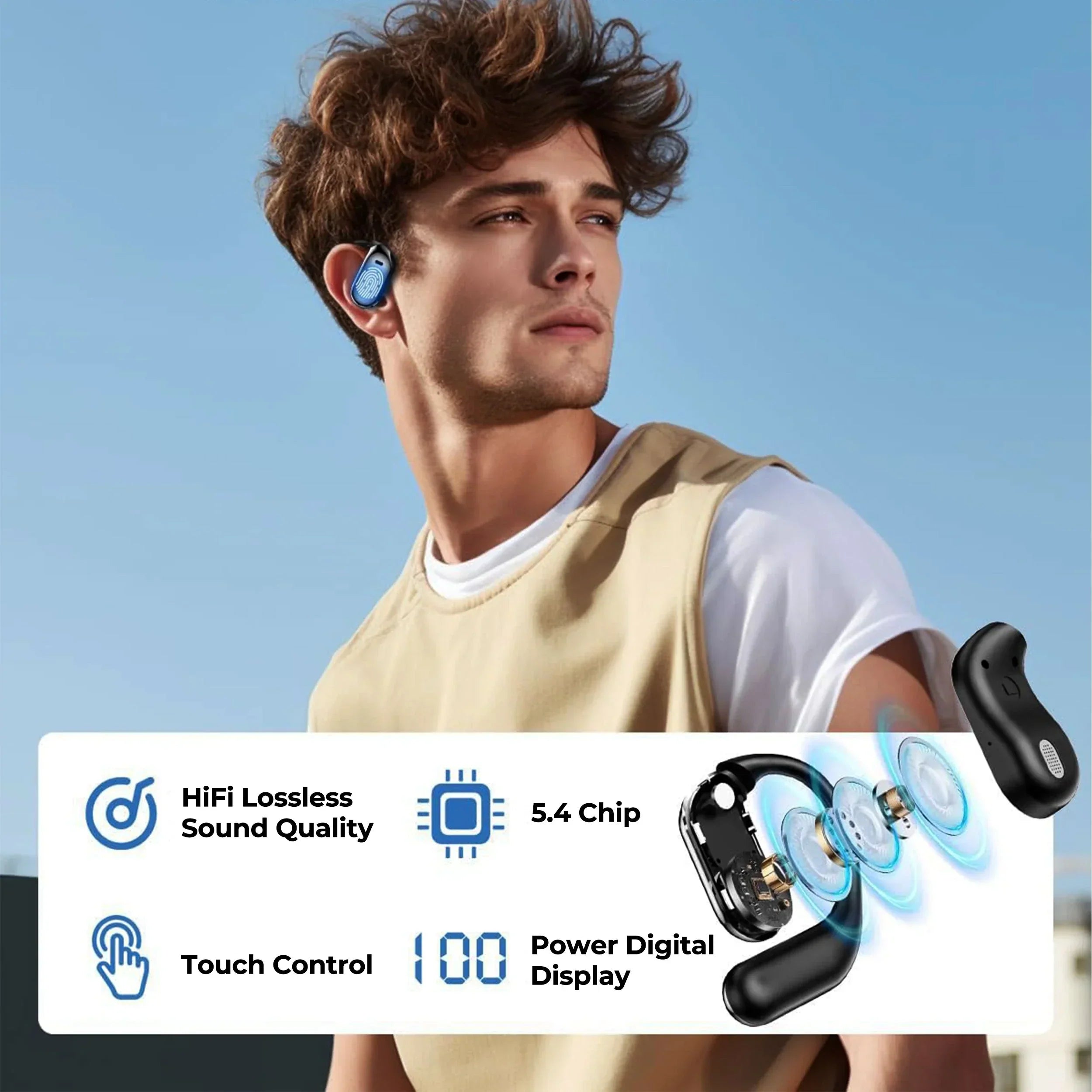 Instant Language Communication Earbuds – Wireless Translation & Audio