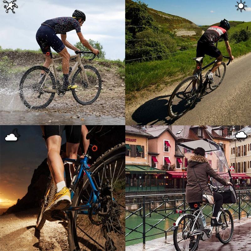 Rechargeable Waterproof LED Rear Light for Bicycles