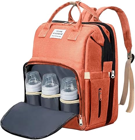 Versatile Travel Backpack with Built-In Baby Crib and USB Charging