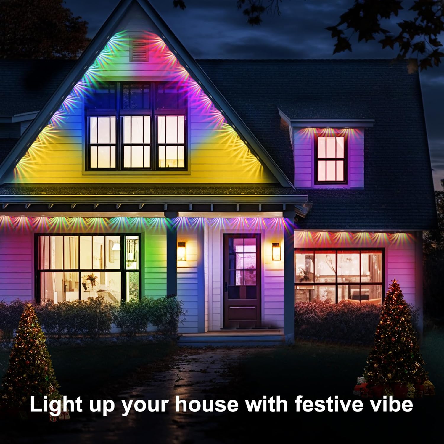 Weatherproof Smart RGB Outdoor Lights with Voice and App Control