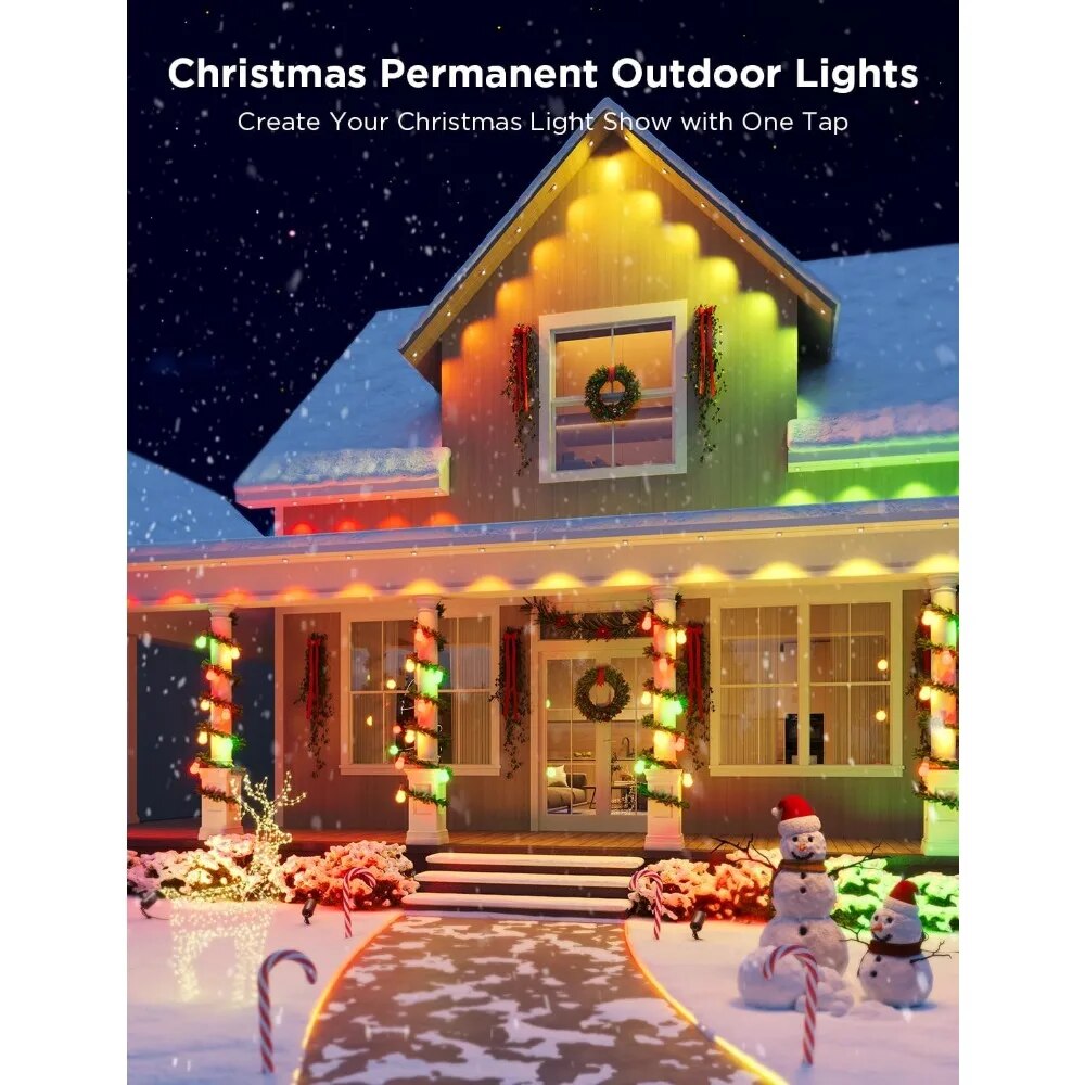 Weatherproof Smart RGB Outdoor Lights with Voice and App Control