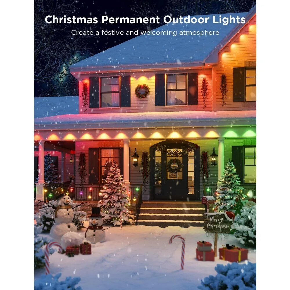 Weatherproof Smart RGB Outdoor Lights with Voice and App Control