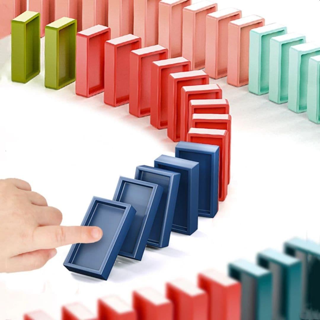 Domino Stacking Pull Toy