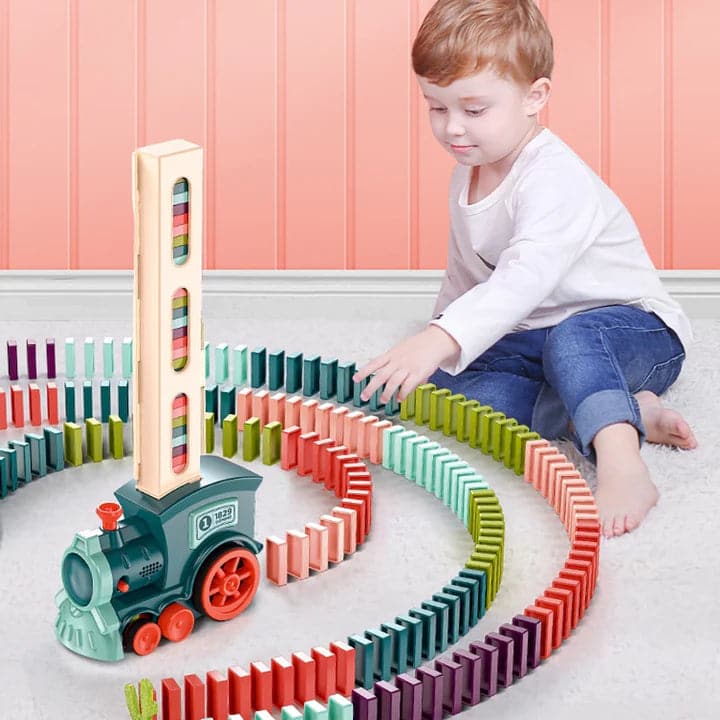 Domino Stacking Pull Toy