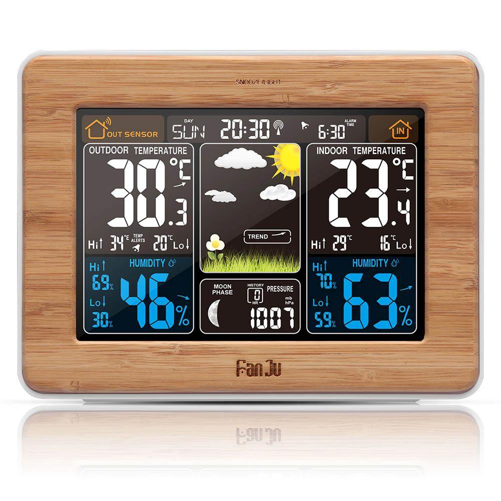 Smart Climate Monitor with Vibrant LCD Screen and Sensor