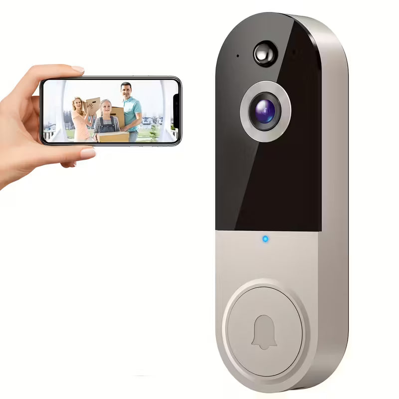 Advanced Wireless Doorbell Camera with AI Detection and Night Vision