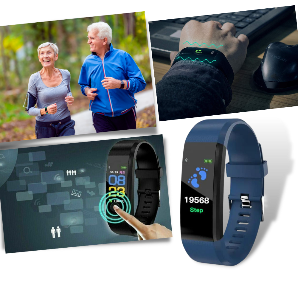 Health Monitoring Smartwatch with Heart Rate and Sleep Tracker