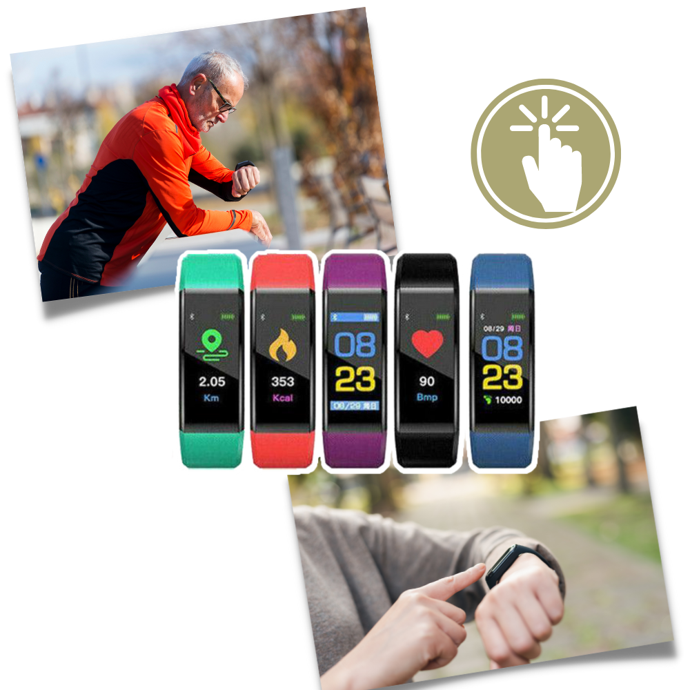 Health Monitoring Smartwatch with Heart Rate and Sleep Tracker