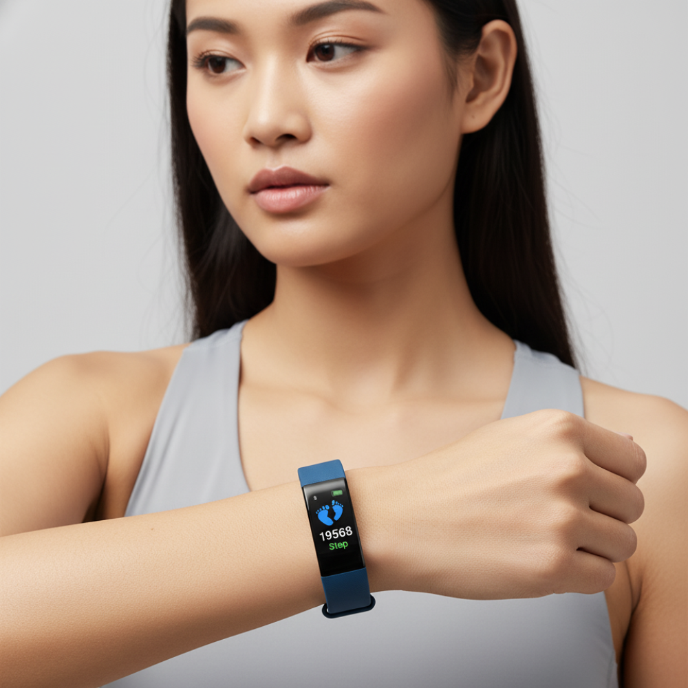 Health Monitoring Smartwatch with Heart Rate and Sleep Tracker