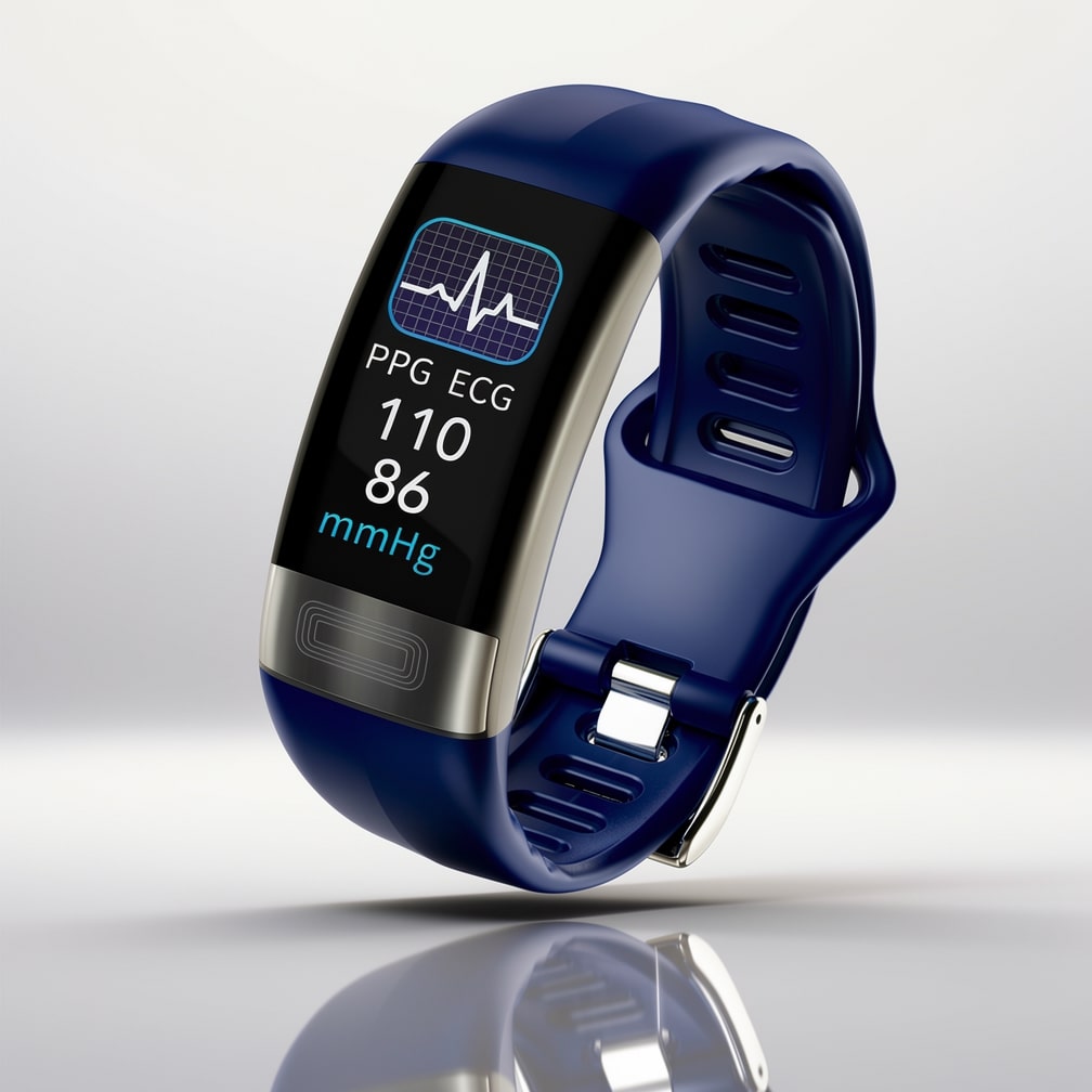 Health Monitoring Smartwatch with EKG, Blood Pressure & Sleep Tracking