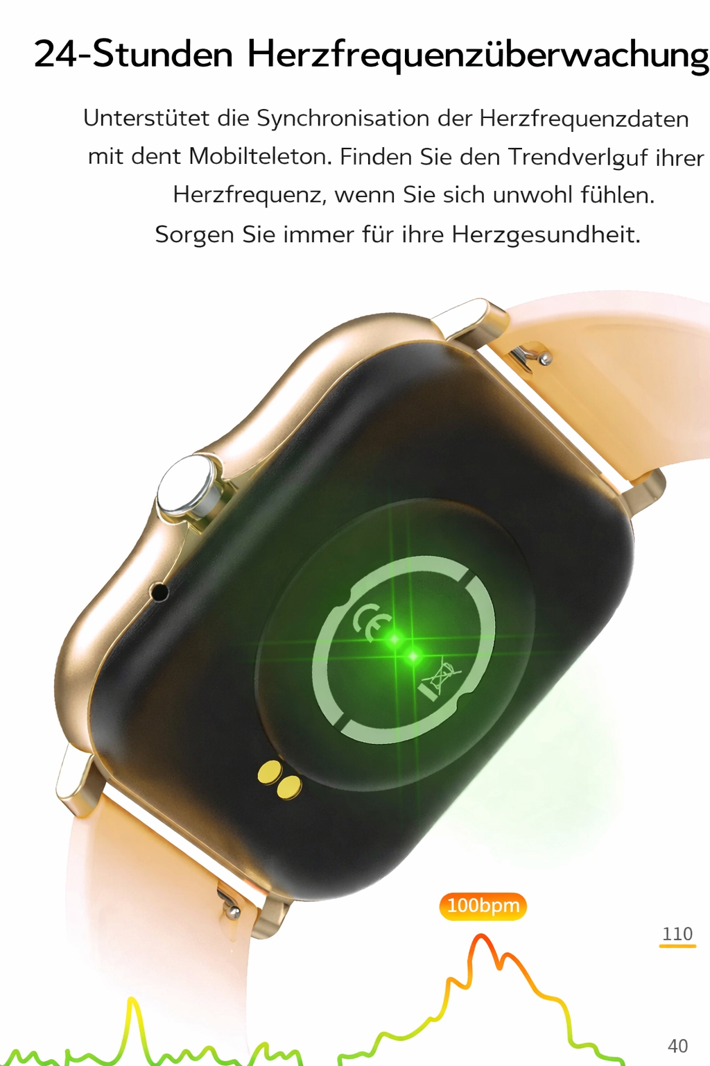 Health Monitoring Smartwatch with Long Battery Life