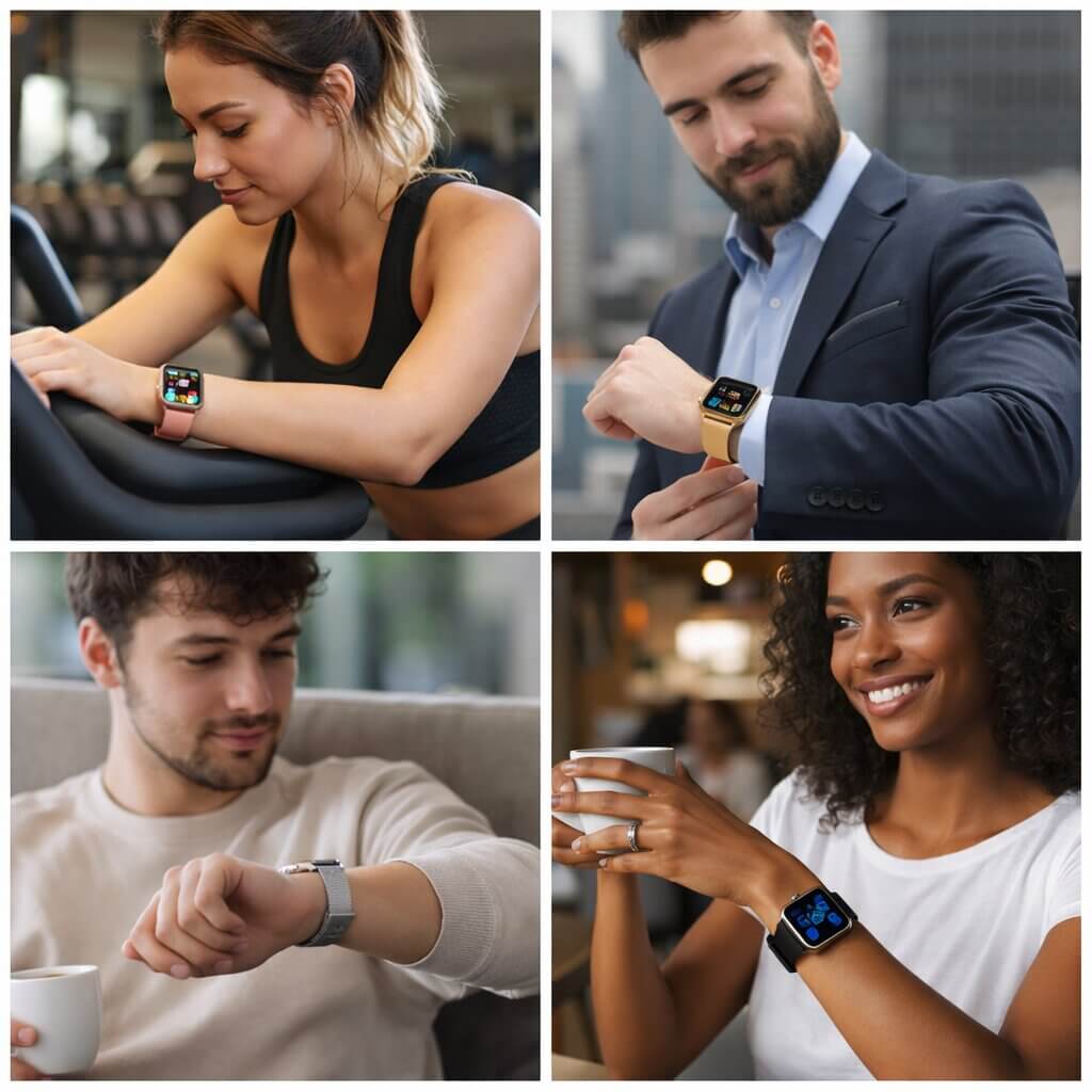 Smartwatch with Heart Rate and Sleep Tracking – Bluetooth Enabled