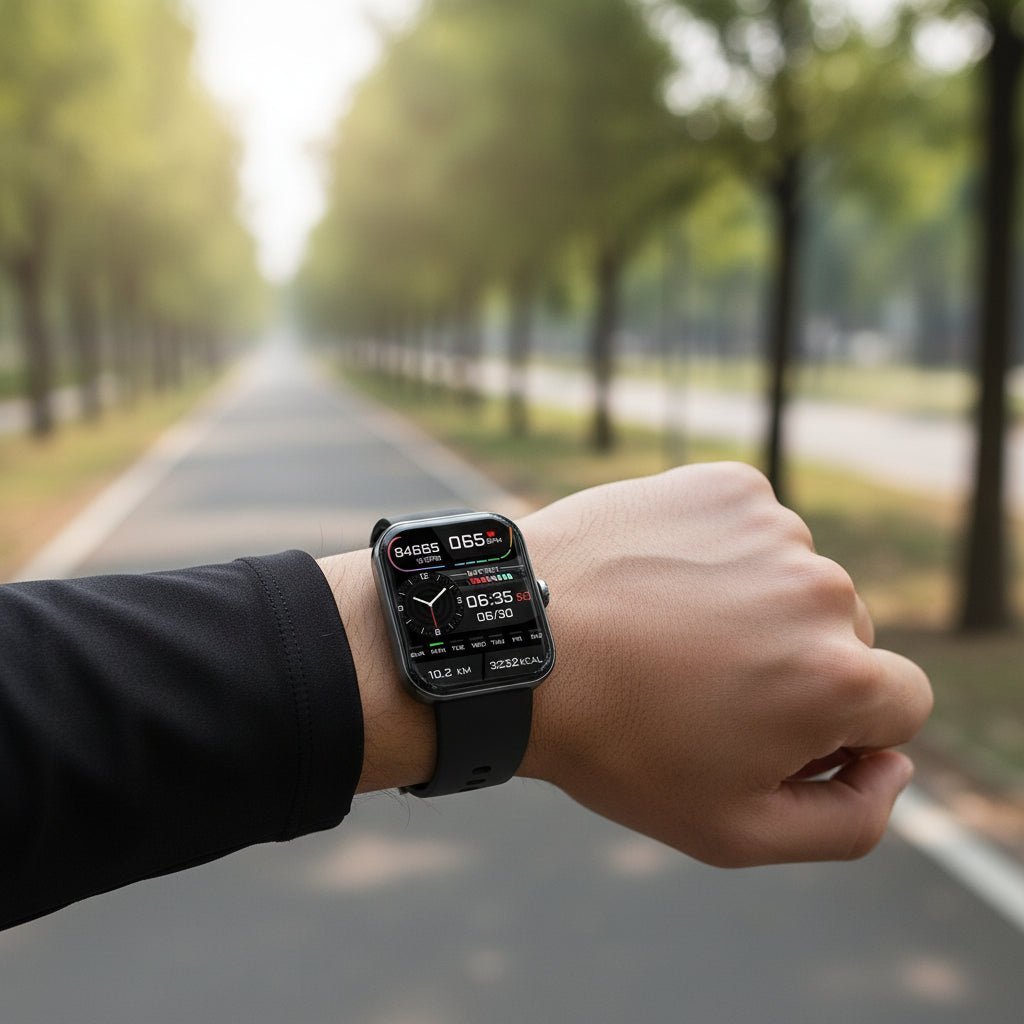 Non-Invasive Blood Sugar Trend Monitor Smartwatch for Health and Activity Tracking