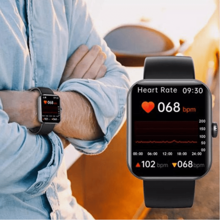Non-Invasive Blood Sugar Trend Monitor Smartwatch for Health and Activity Tracking
