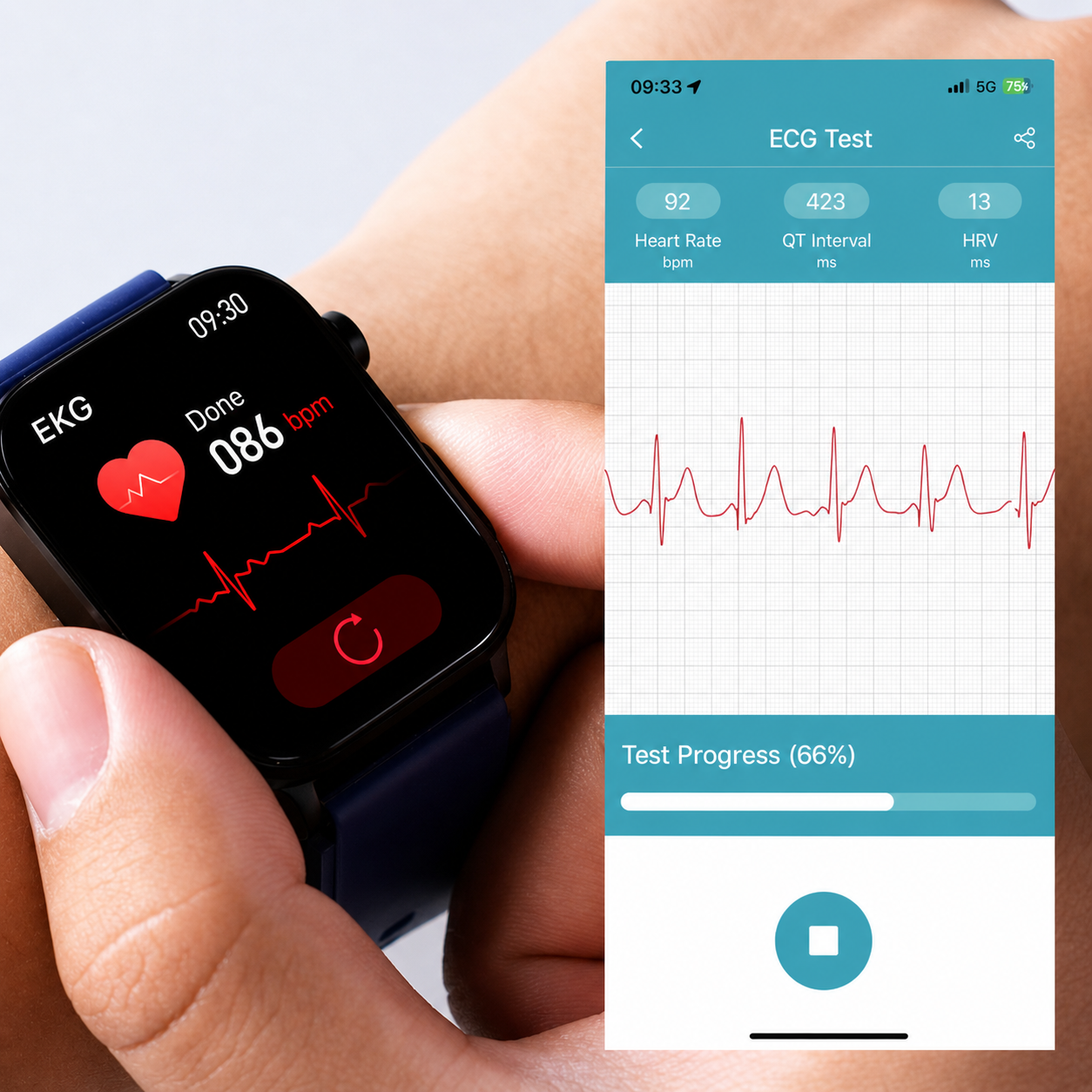Smartwatch with SOS Emergency Alert and Fall Detection | Heart Rate, Oxygen, and Activity Monitoring | Bluetooth and Waterproof