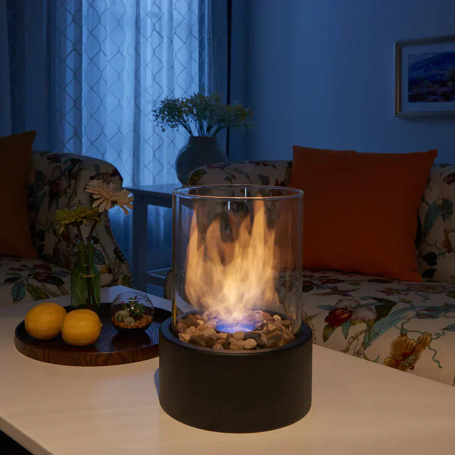 Contemporary Bioethanol Tabletop Fire Pit for Cozy Ambiance