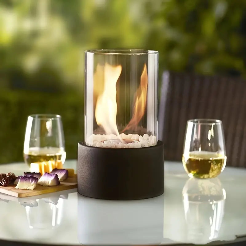 Contemporary Bioethanol Tabletop Fire Pit for Cozy Ambiance