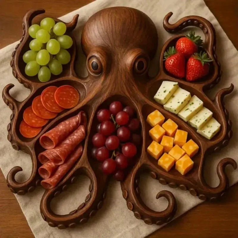Wooden Snack Board in Animal Shape | Solid Wood Serving Tray