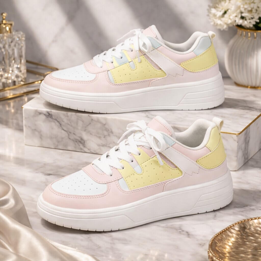 Breathable Upper Sneakers with Cushioned Insole for Comfort