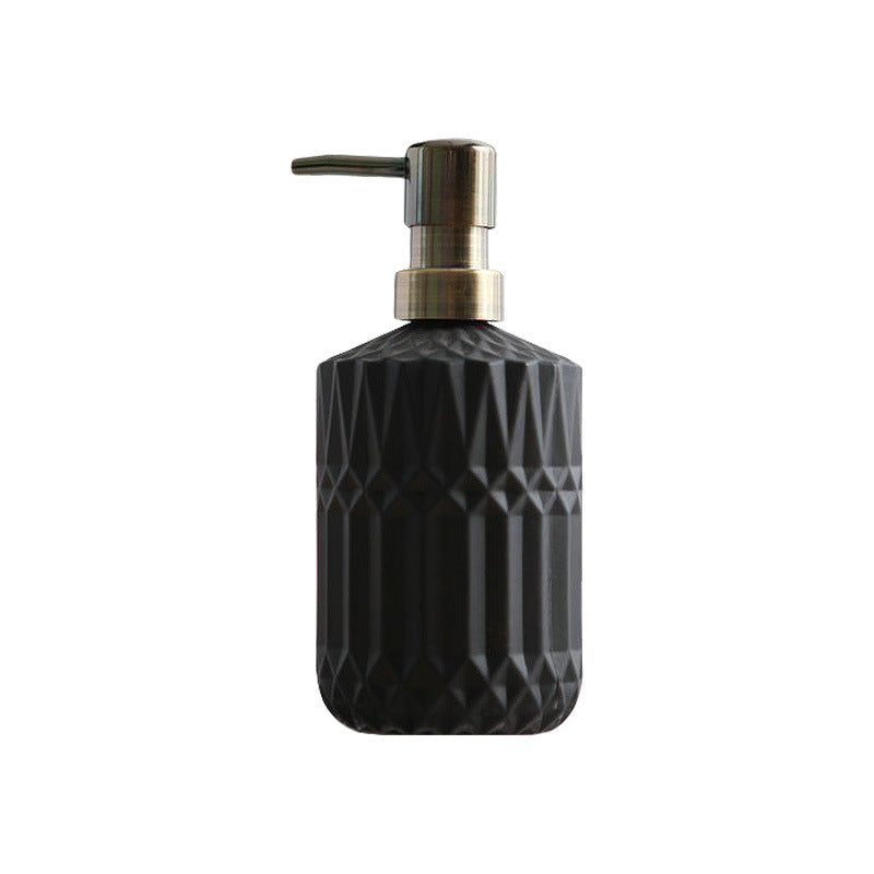 Elegant Clear Glass Soap Dispenser with Manual Pump