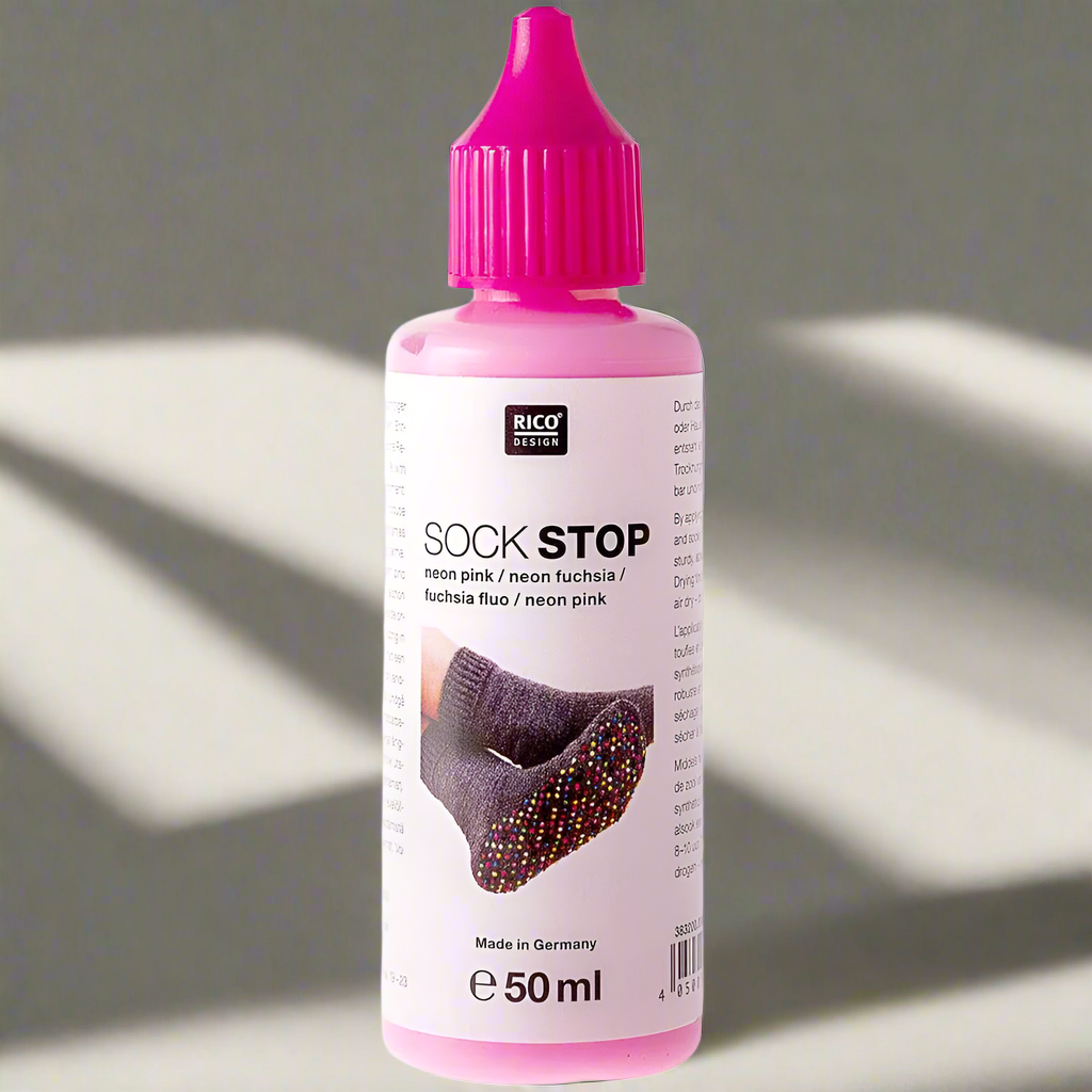 Socks Adhesive | Non-Slip Grip for Safe Steps | Washable Fabric Coating for DIY Socks