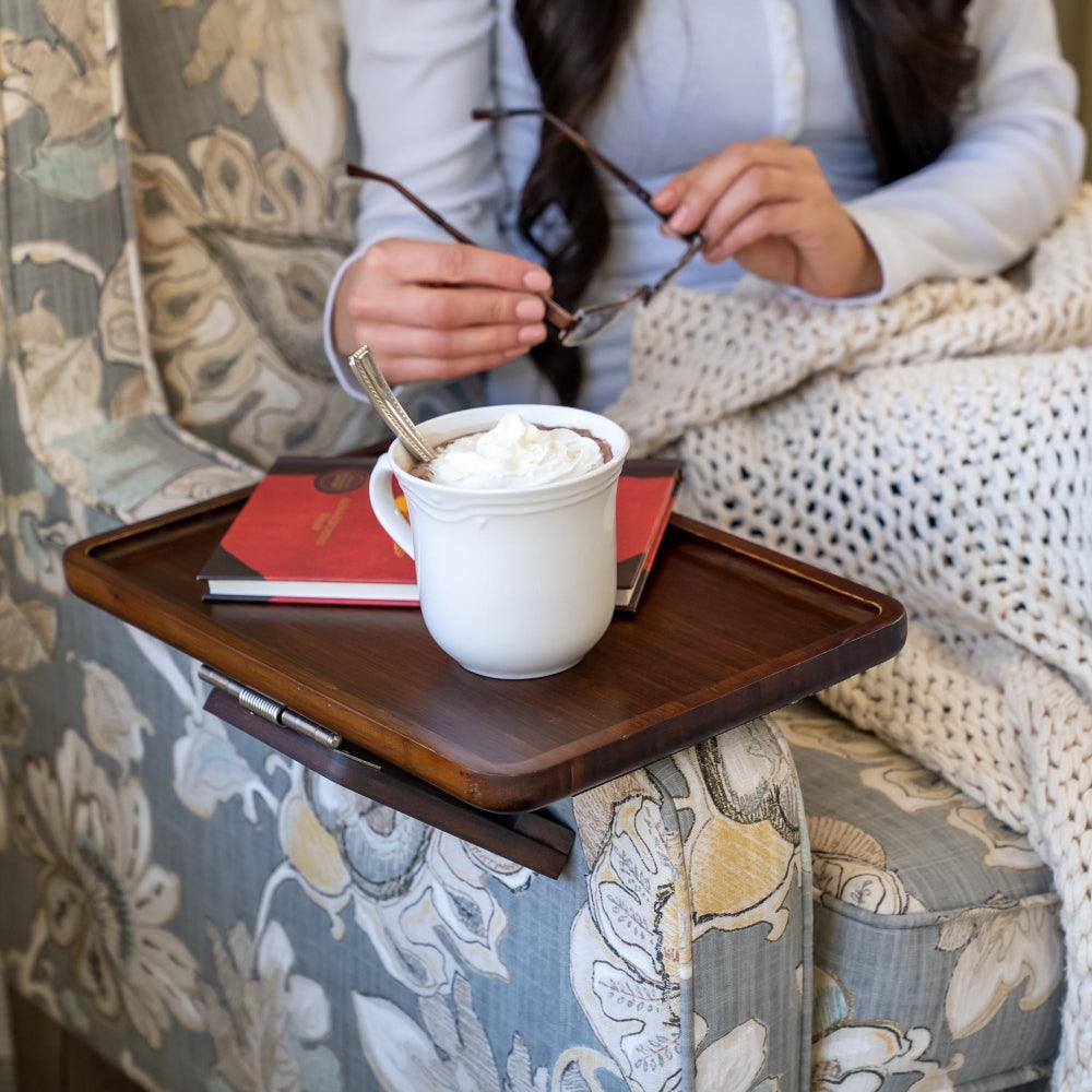 Couch Companion Adjustable Arm Table for Drinks and More