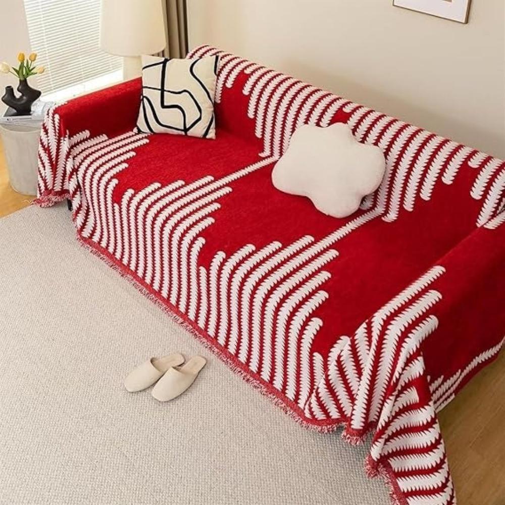 Ultimate Sofa Shield: Soft Chenille Cover with Non-Slip Backing