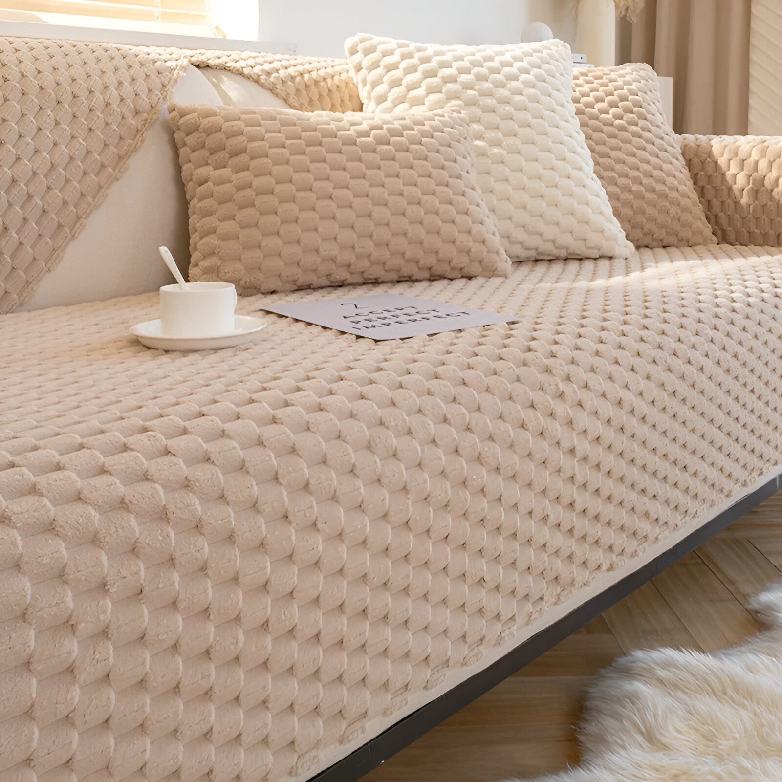 Durable Non-Slip Couch Protector - Machine Washable