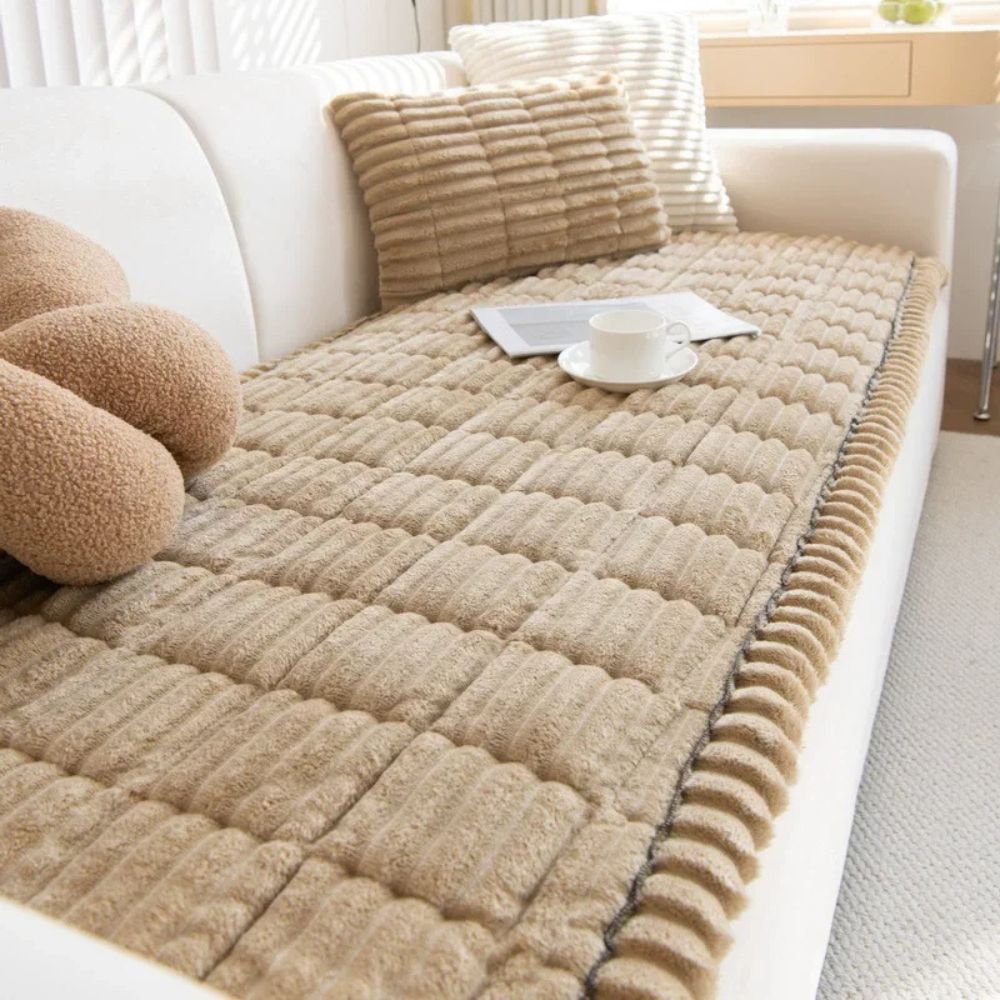 Luxurious Sofa Shield: Plush, Non-Slip, Easy Care Protector