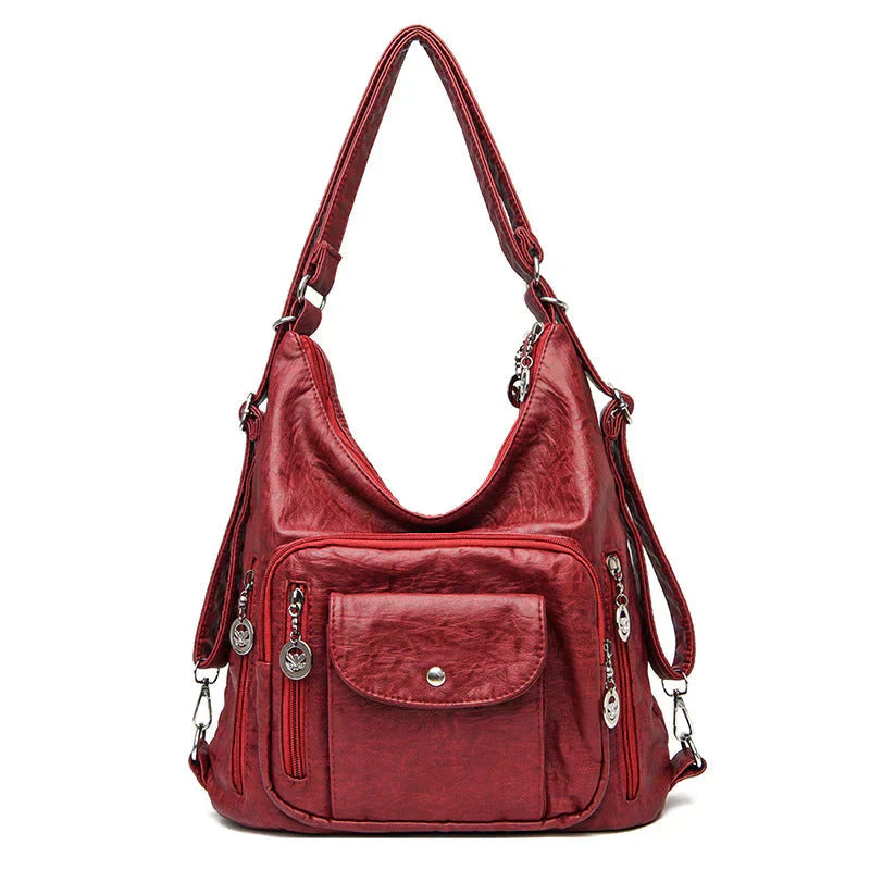 Stylish Multi-Functional Leather Tote Bag for Everyday Use