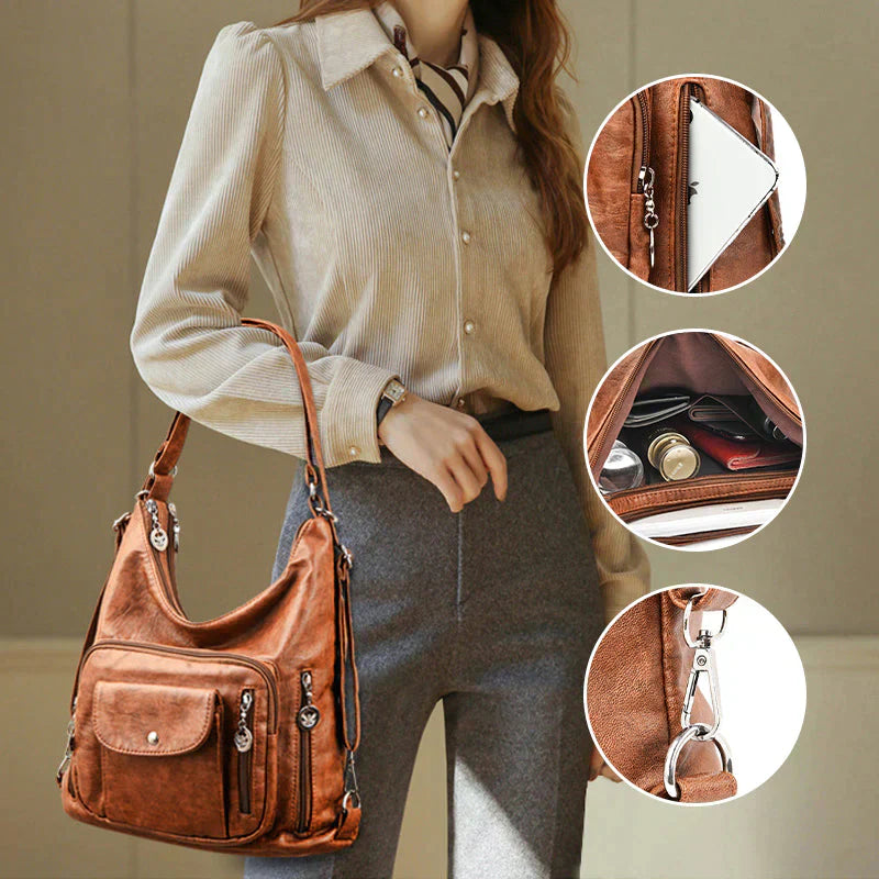 Stylish Multi-Functional Leather Tote Bag for Everyday Use