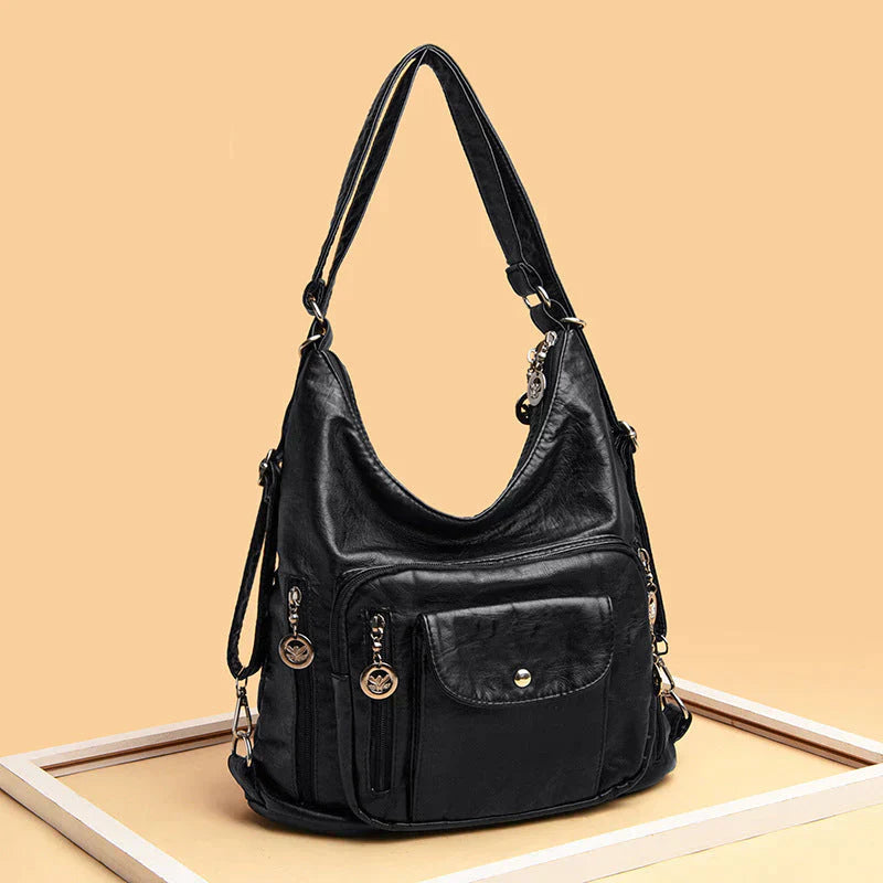 Stylish Multi-Functional Leather Tote Bag for Everyday Use