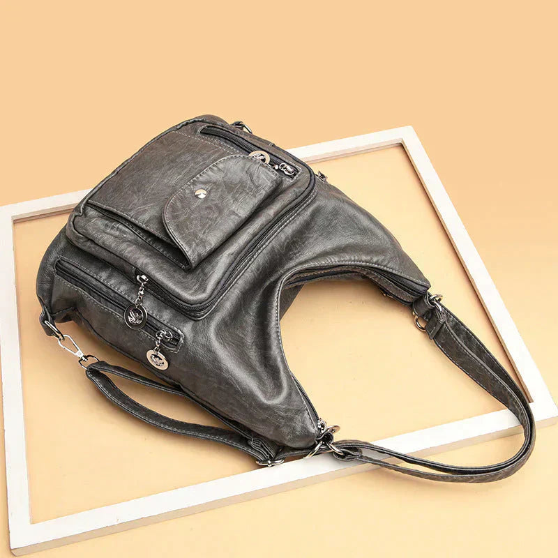 Stylish Multi-Functional Leather Tote Bag for Everyday Use