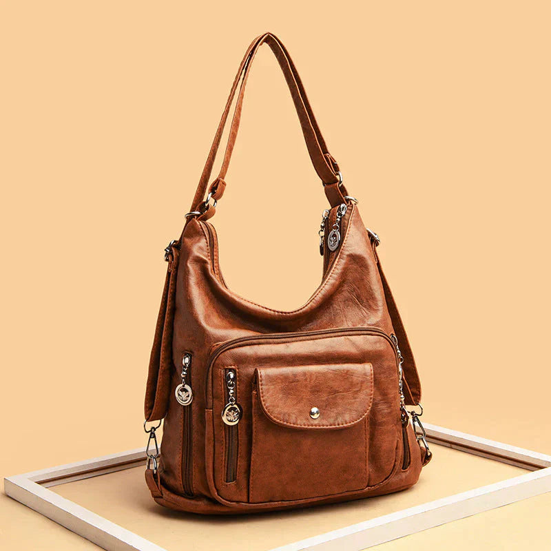 Stylish Multi-Functional Leather Tote Bag for Everyday Use