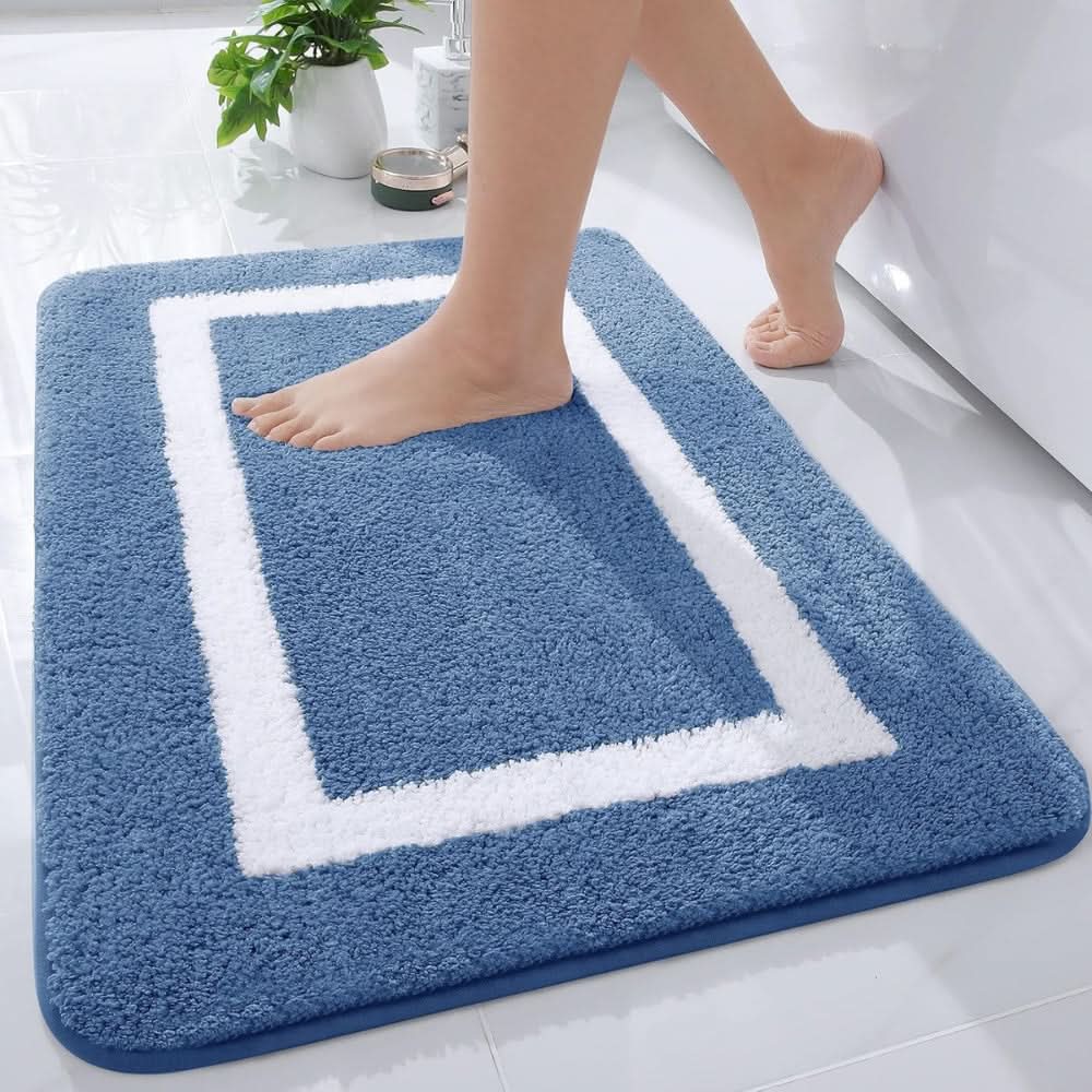 Non-Slip Bathroom Rug - Soft Microfiber Bath Mat for Comfort and Safety