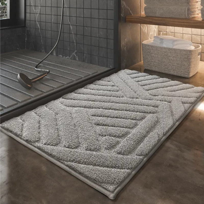 Plush Quick-Dry Non-Slip Bathroom Rug – Comfort and Safety