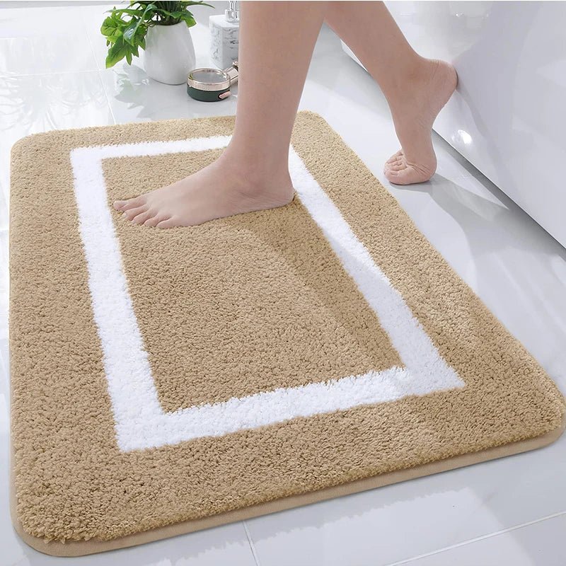 Luxurious Microfiber Bath Mat with Non-Slip Backing