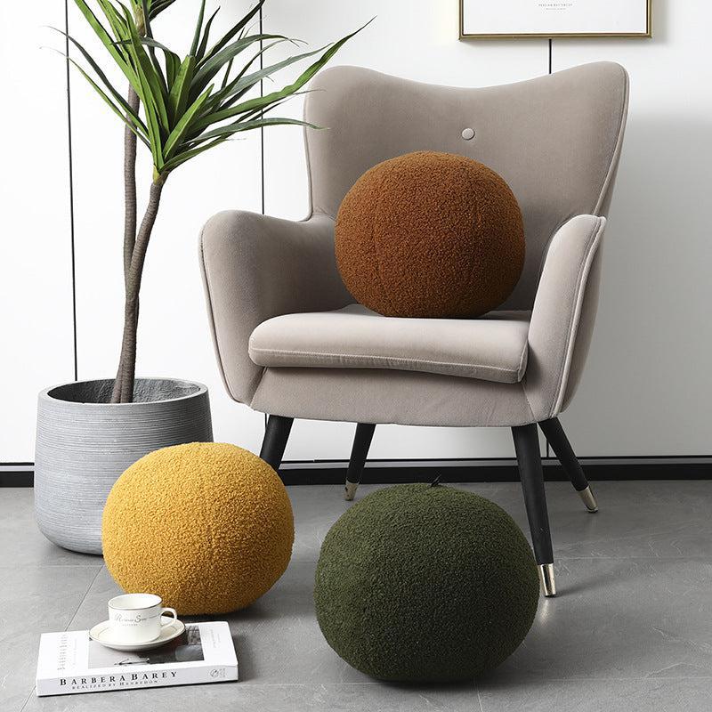 Versatile Plush Round Floor Pillow – 11.8 Inch Cozy Seating