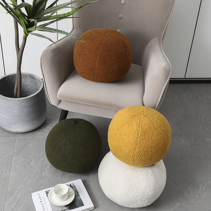 Versatile Plush Round Floor Pillow – 11.8 Inch Cozy Seating