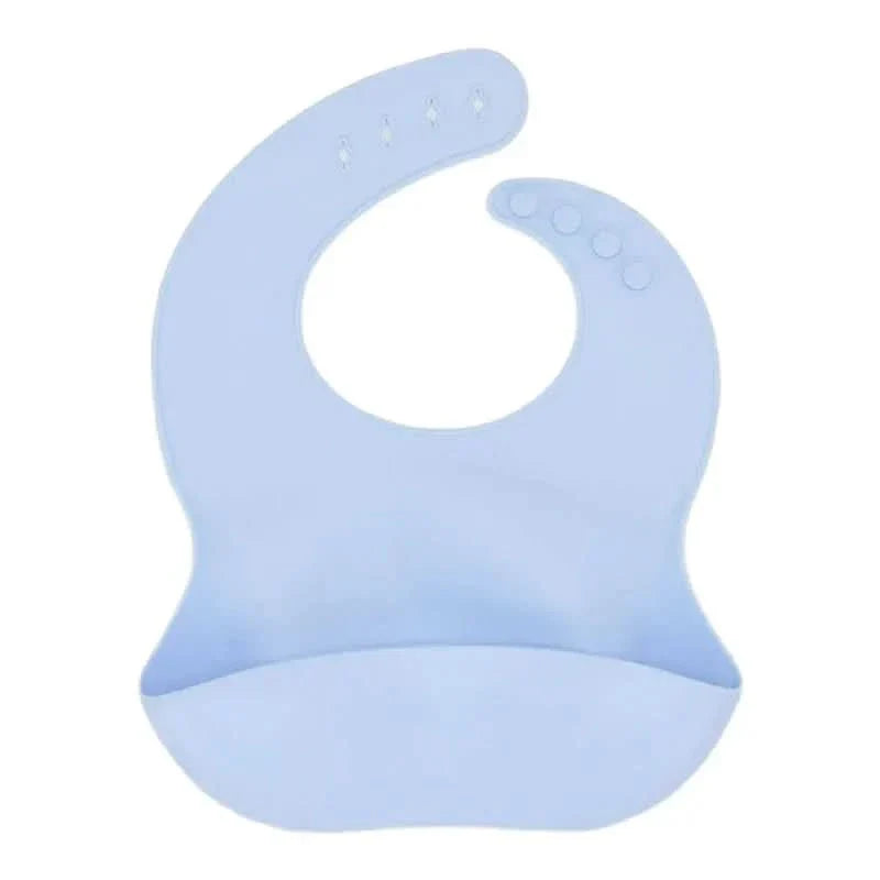 Soft Silicone Baby Bib with Adjustable Fit for Easy, Mess-Free Feeding