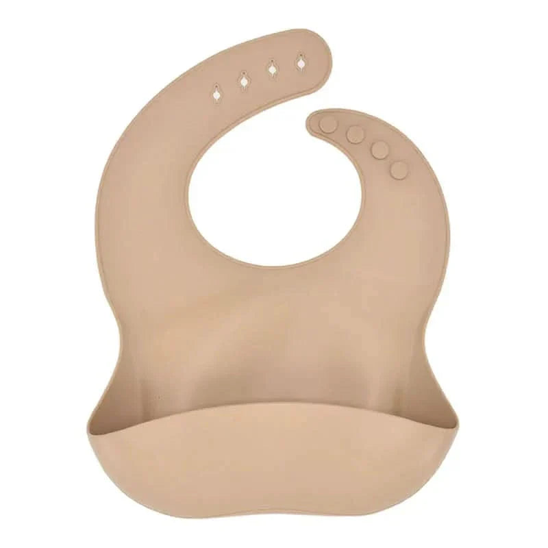 Soft Silicone Baby Bib with Adjustable Fit for Easy, Mess-Free Feeding