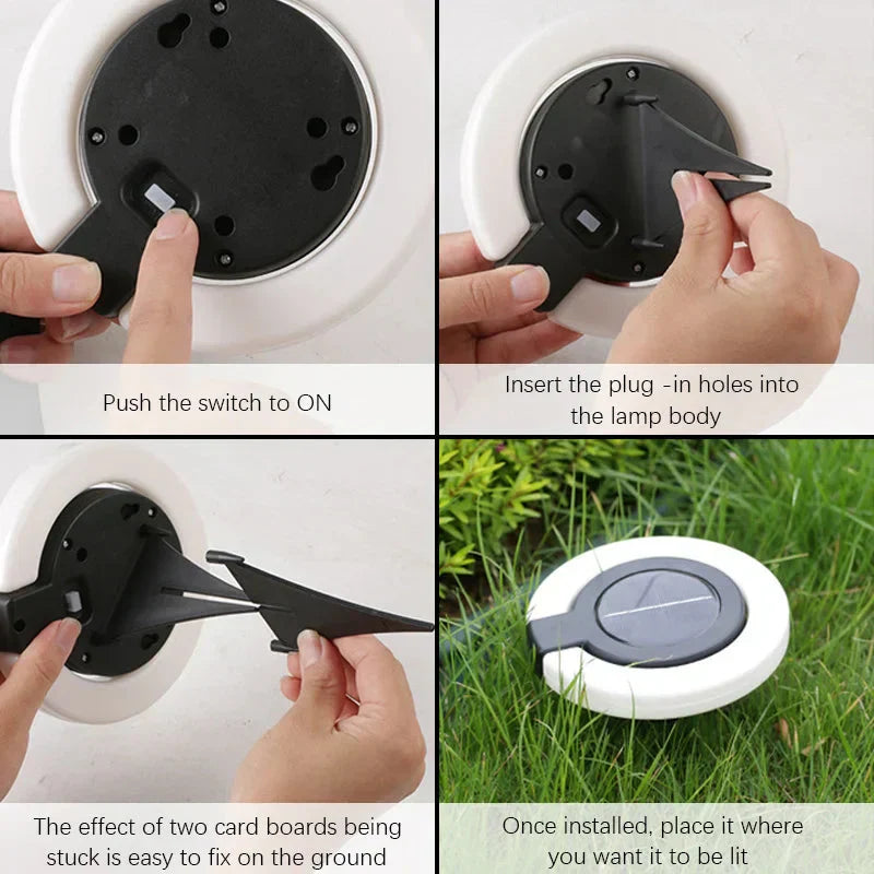 Solar Ground Light | 360-Degree Adjustable | Automatic Dusk Sensor