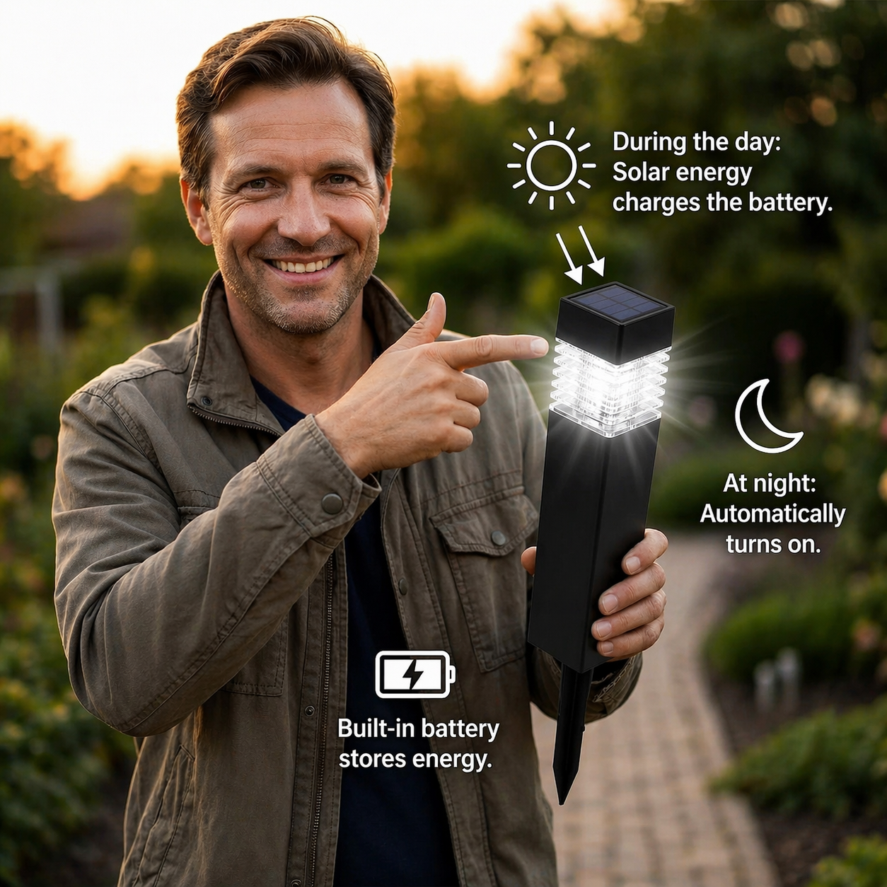 Waterproof Solar LED Ground Lights | Automatic Operation