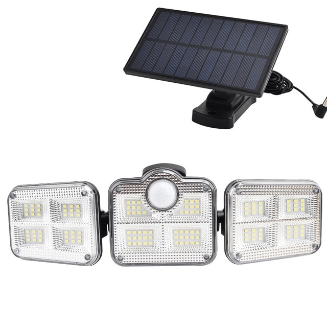 EcoSmart 3-Head Solar Floodlight with Motion Detection