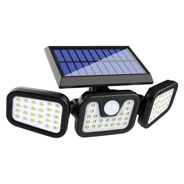 EcoSmart 3-Head Solar Floodlight with Motion Detection