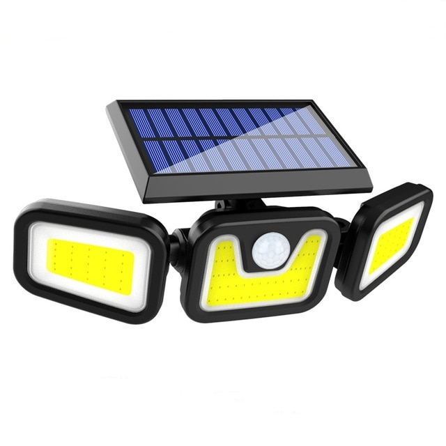EcoSmart 3-Head Solar Floodlight with Motion Detection