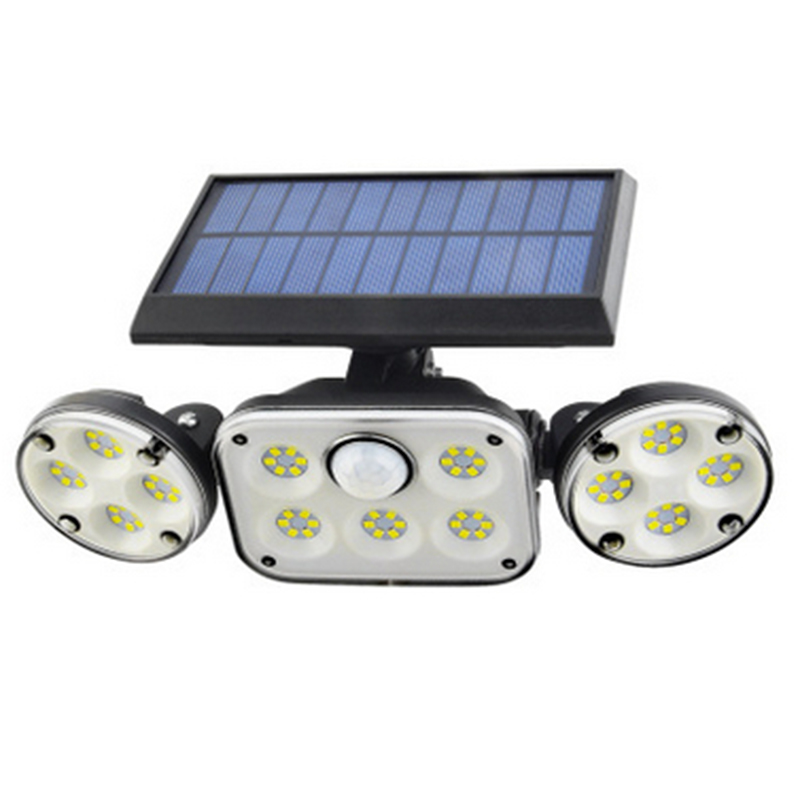 EcoSmart 3-Head Solar Floodlight with Motion Detection