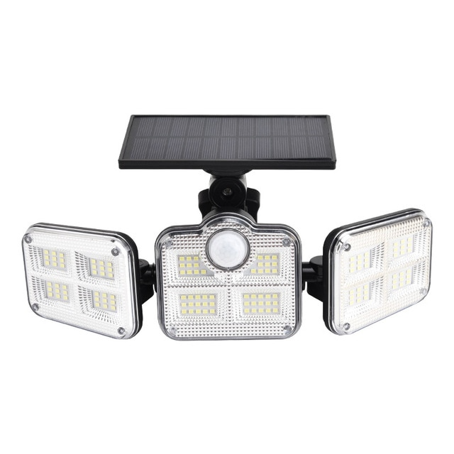 EcoSmart 3-Head Solar Floodlight with Motion Detection