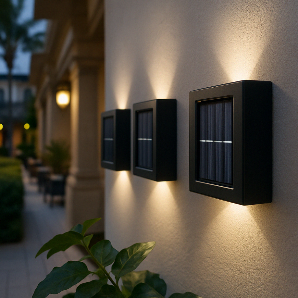 Wireless Solar LED Outdoor Wall Lights | 8-Hour Light Duration | Motion Sensor