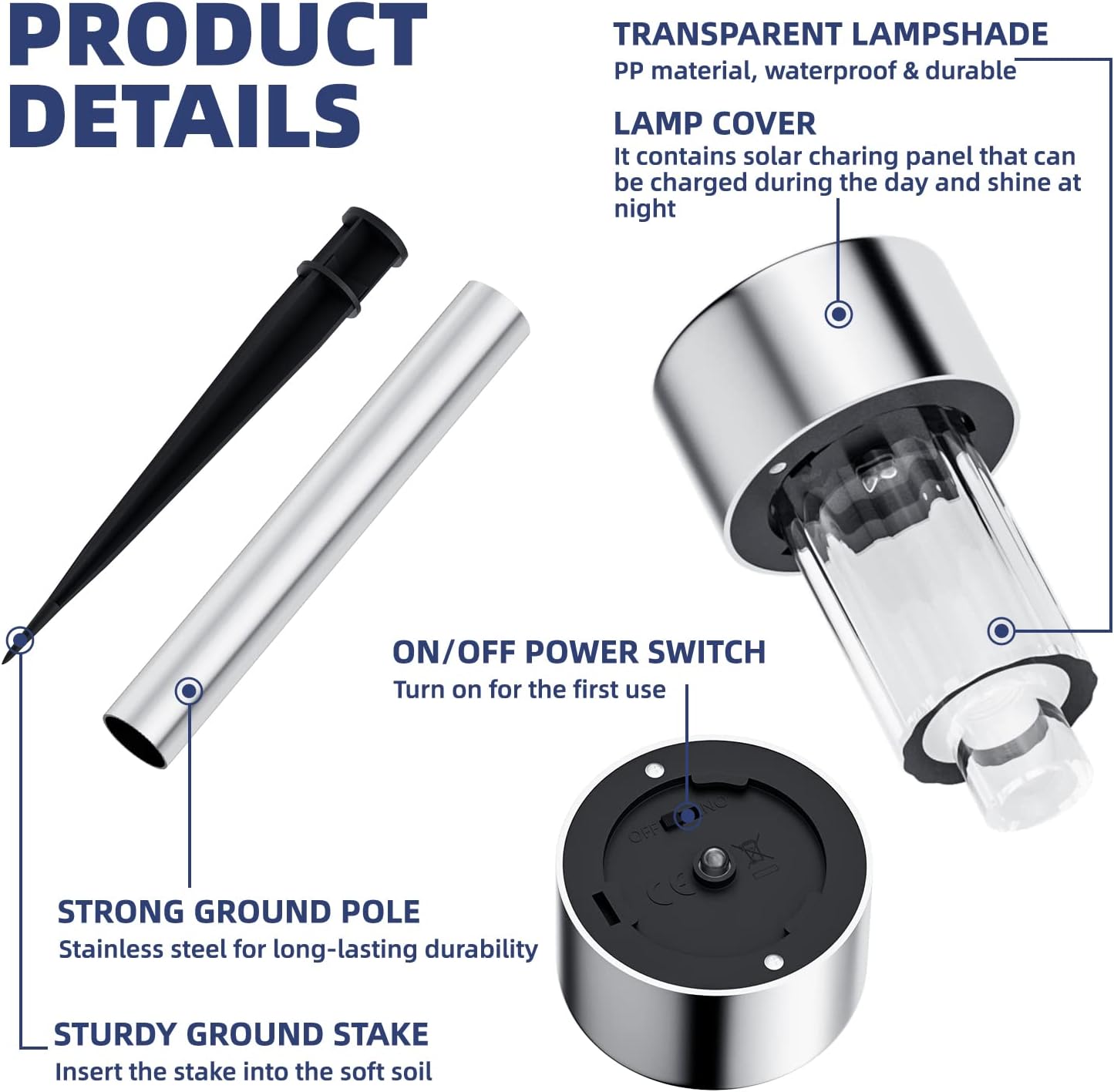 EcoBright Solar Garden Pathway Lights - Waterproof & Elegant
